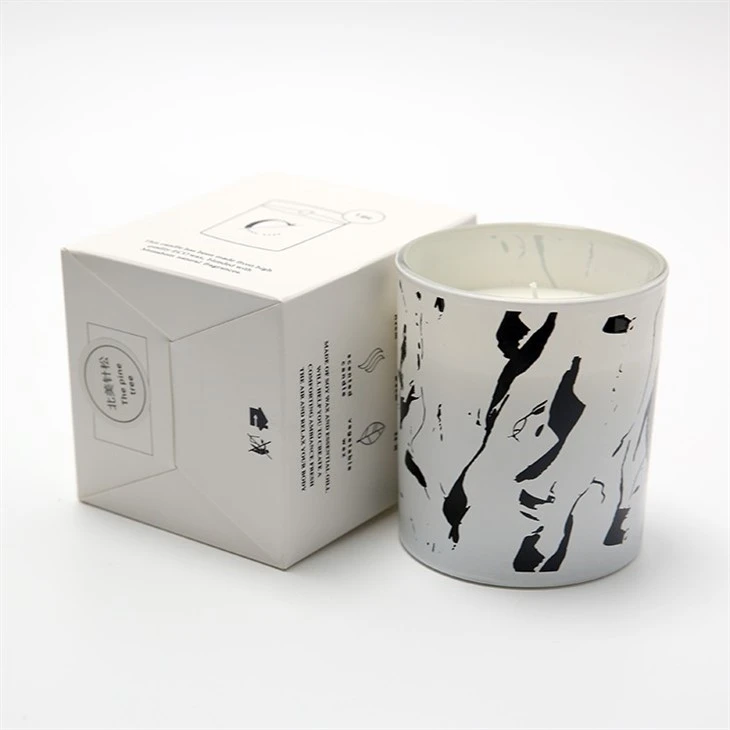 20cl frosted candle glass